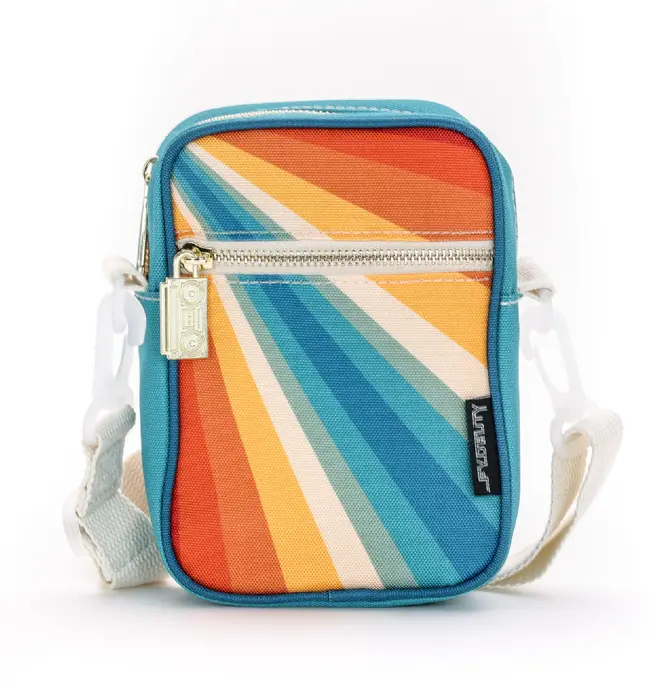 Bag | Mini Brick Crossbody Recycled | Retro Rainbow