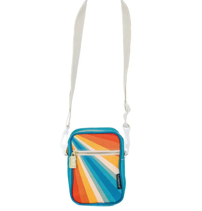 Bag | Mini Brick Crossbody Recycled | Retro Rainbow
