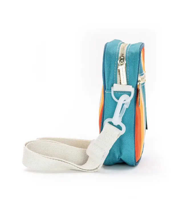 Bag | Mini Brick Crossbody Recycled | Retro Rainbow