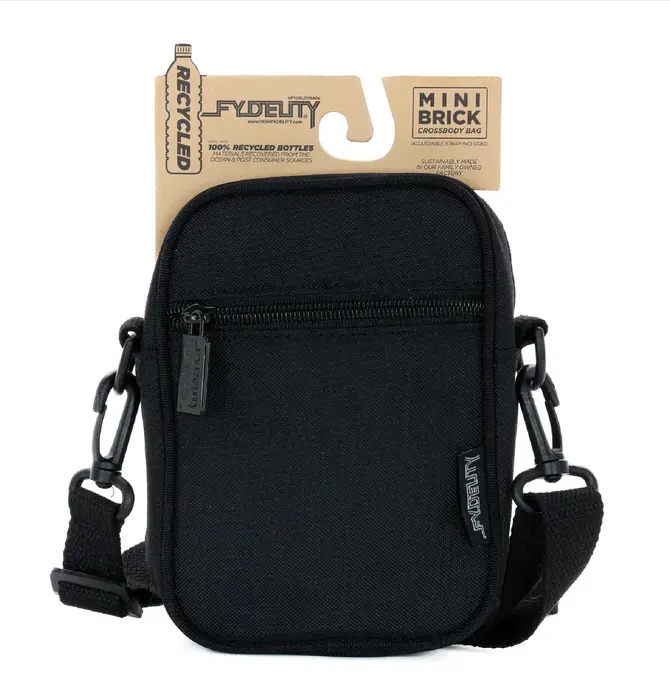 Bag | Mini Brick Crossbody Recycled | Black