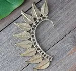 Ear Cuff | Brass Feathered