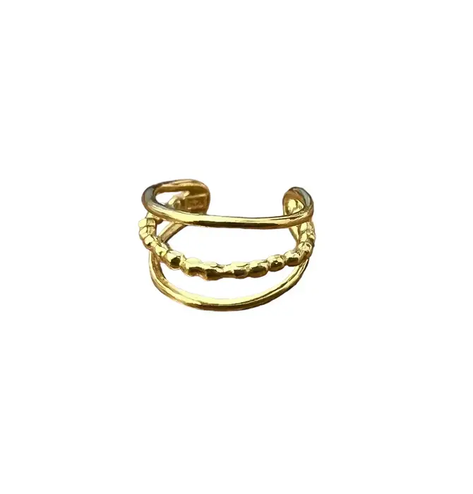 Ear Cuff | Decorated Three Bar