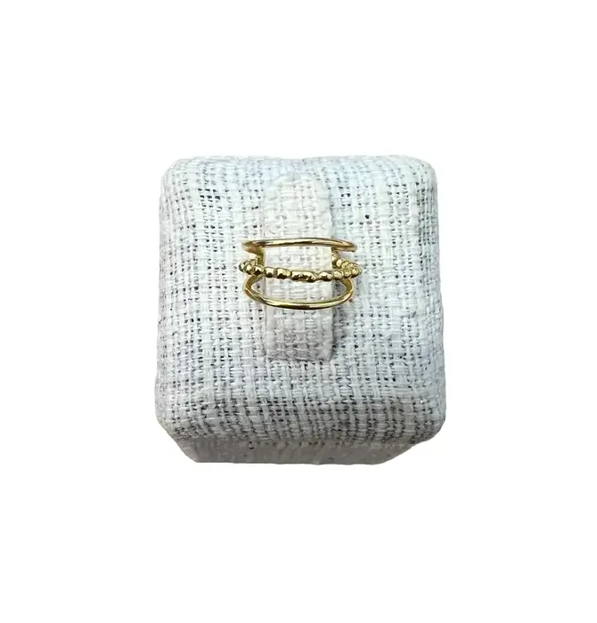 Ear Cuff | Decorated Three Bar