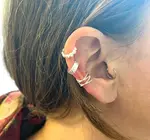 Ear Cuff  | Double Cross Bar