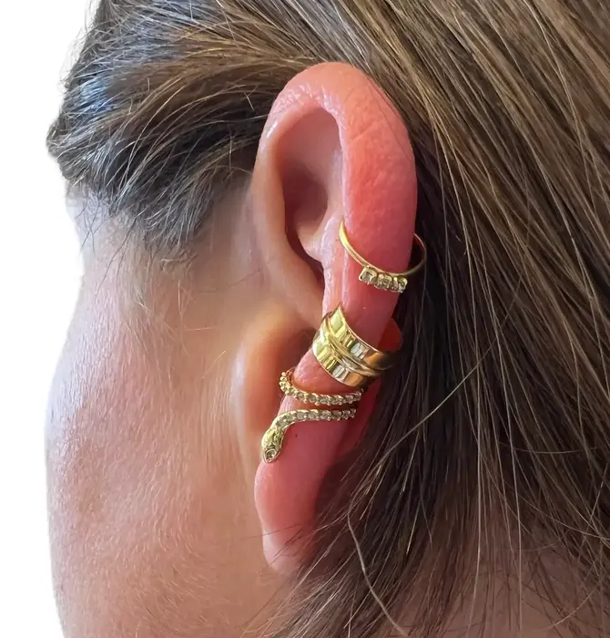 Ear Cuff | Triple Crystal