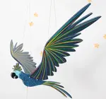 Mobile | Flying | Cockatiel Parrot Blue
