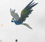 Mobile | Flying | Cockatiel Parrot Blue