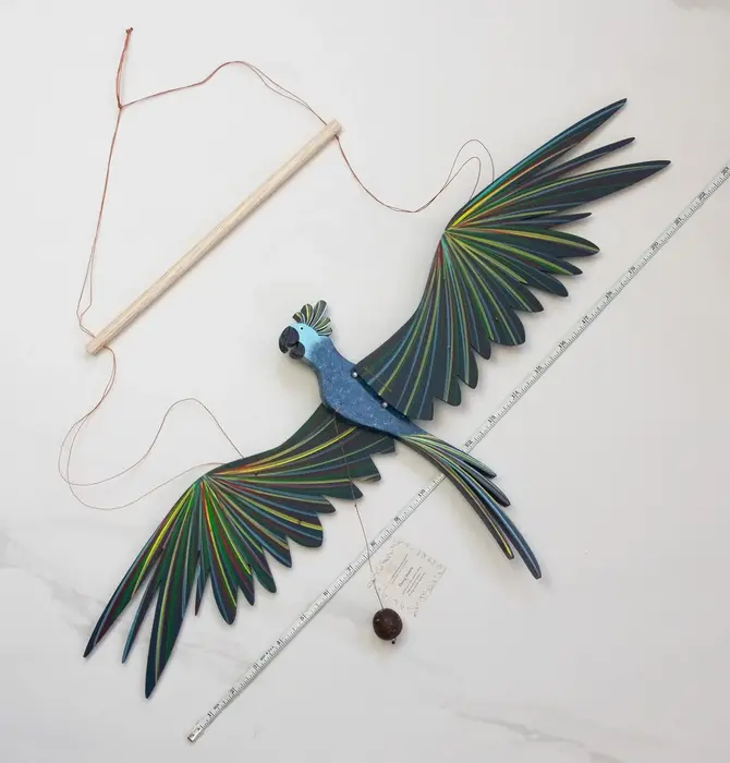 Mobile | Flying | Cockatiel Parrot Blue