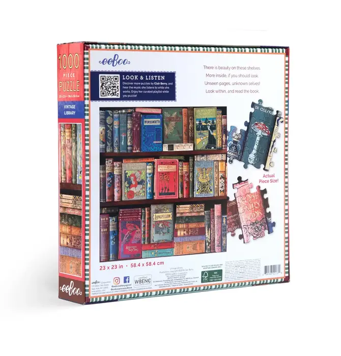 Puzzle | 1000-Piece | Vintage Library