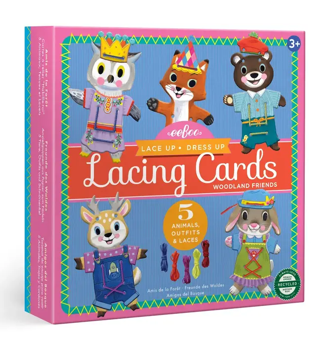 Dress Up Lacing Cards | Woodland Friends