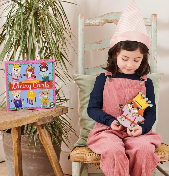 Dress Up Lacing Cards | Woodland Friends