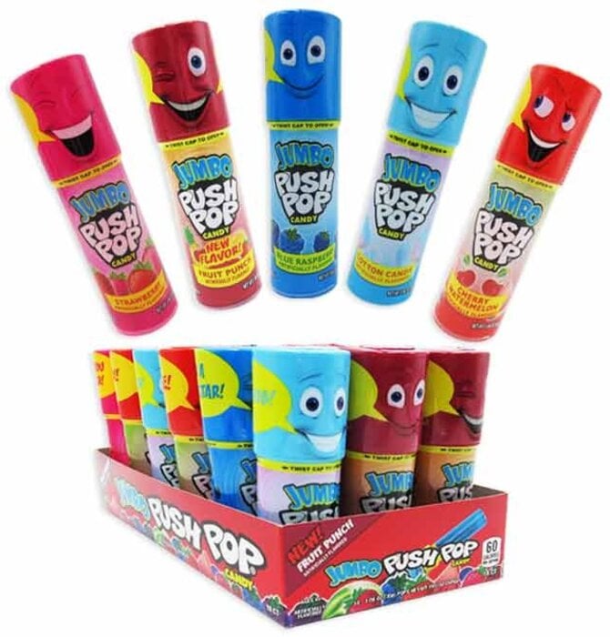 Candy | Push Pops Jumbo | Assorted