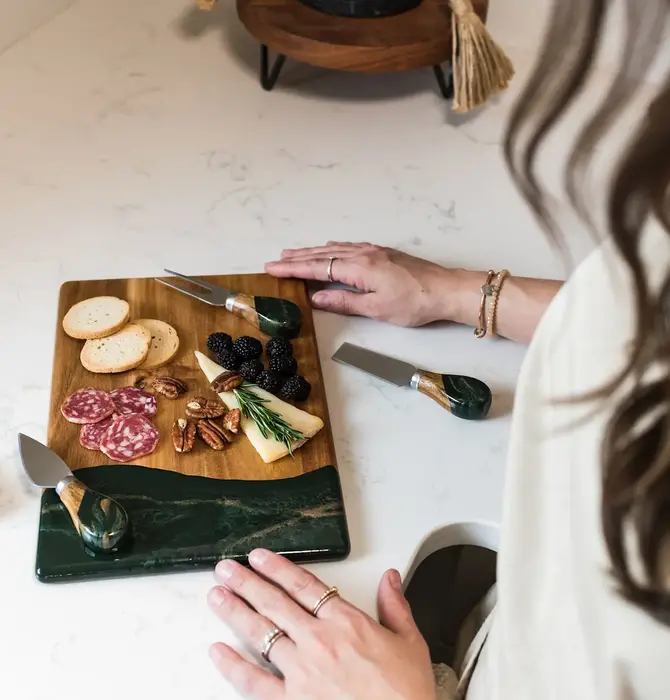 Cheese Knife Set | Resin Coated