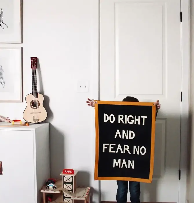 Banner | Camp Flag | Do Right and Fear No Man