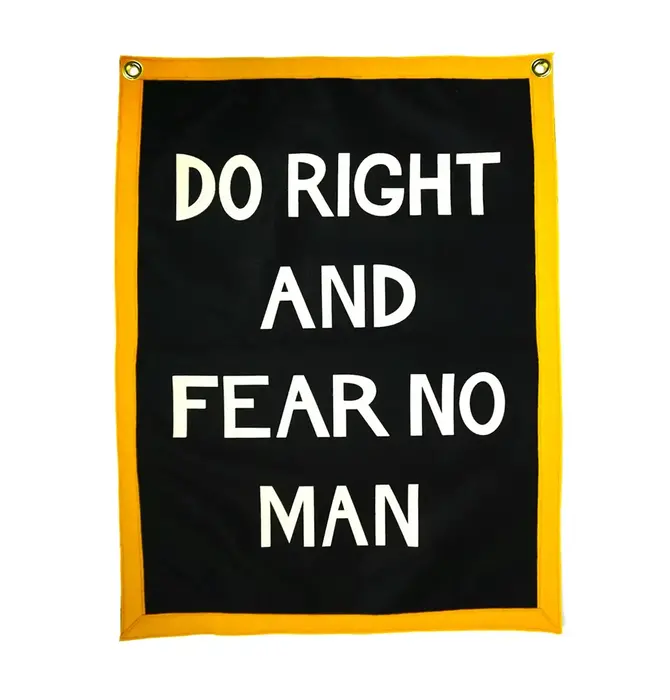 Banner | Camp Flag | Do Right and Fear No Man
