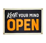 Banner | Camp Flag | Keep Your Mind Open