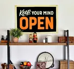 Banner | Camp Flag | Keep Your Mind Open
