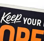 Banner | Camp Flag | Keep Your Mind Open