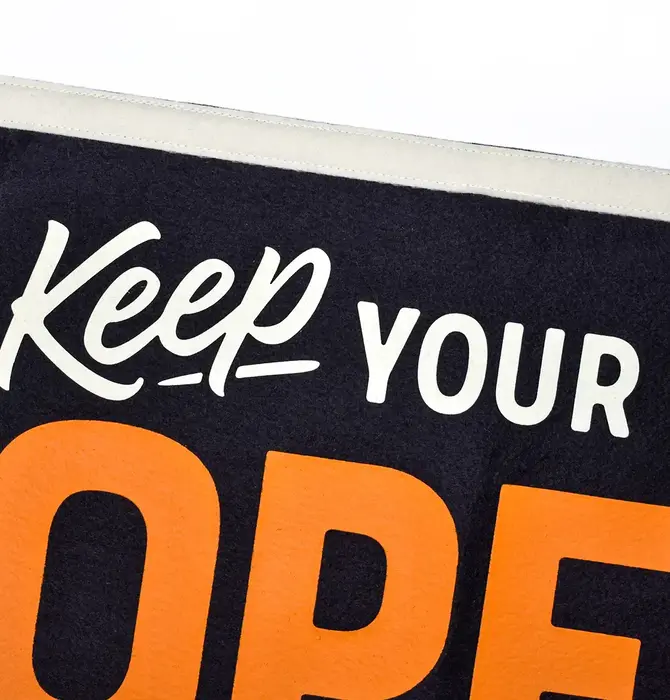 Banner | Camp Flag | Keep Your Mind Open