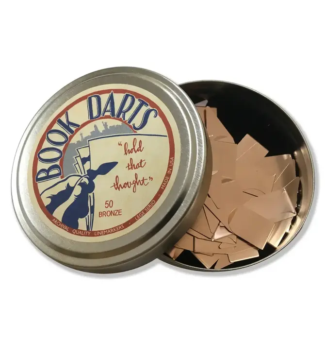 Book Darts | Mixed Metal Tins | 50-Count