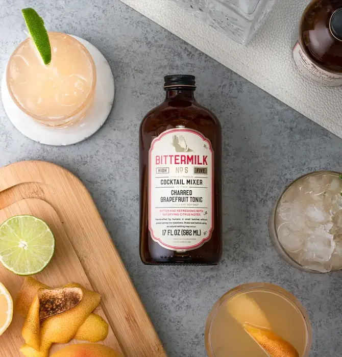 Cocktail Mixer | Charred Grapefruit Tonic with Sea Salt