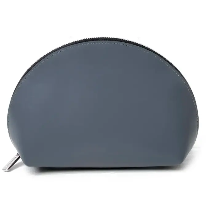 Cosmetic Pouch | Half Moon | Recycled Leather