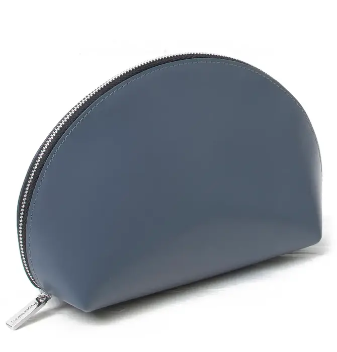 Cosmetic Pouch | Half Moon | Recycled Leather
