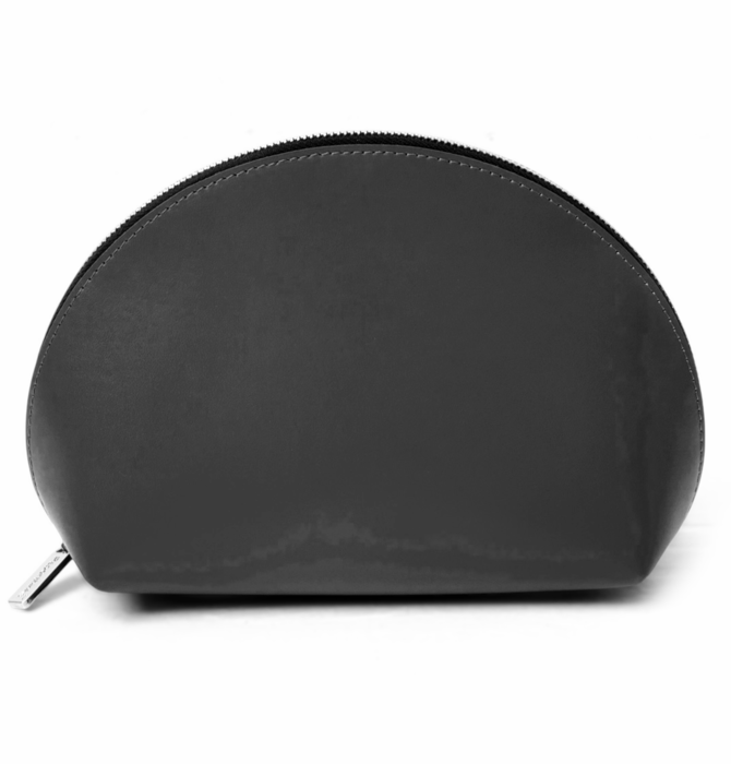 Cosmetic Pouch | Half Moon | Recycled Leather