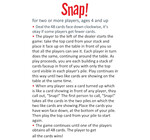 Card Game | Snap!