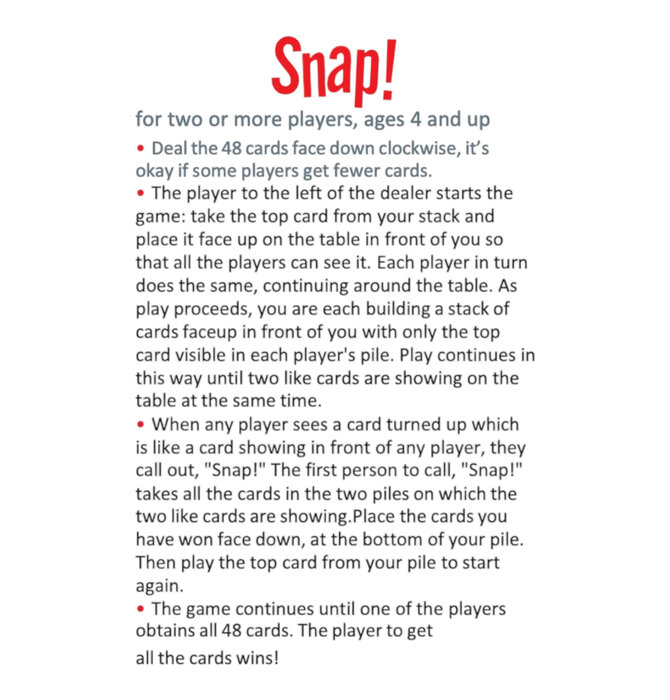 Card Game | Snap!