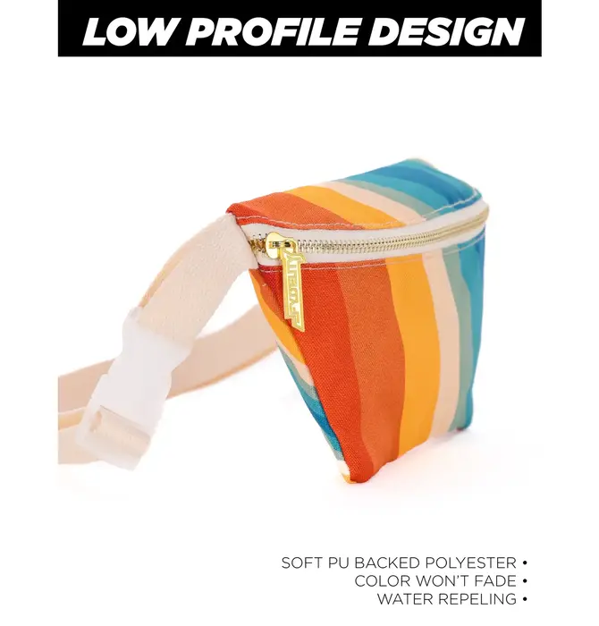 Bag | Fanny Pack Slim Recycled | Retro Rainbow