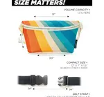 Bag | Fanny Pack Slim Recycled | Retro Rainbow