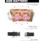 Bag | Fanny Pack Slim Recycled | Floral Red Pink