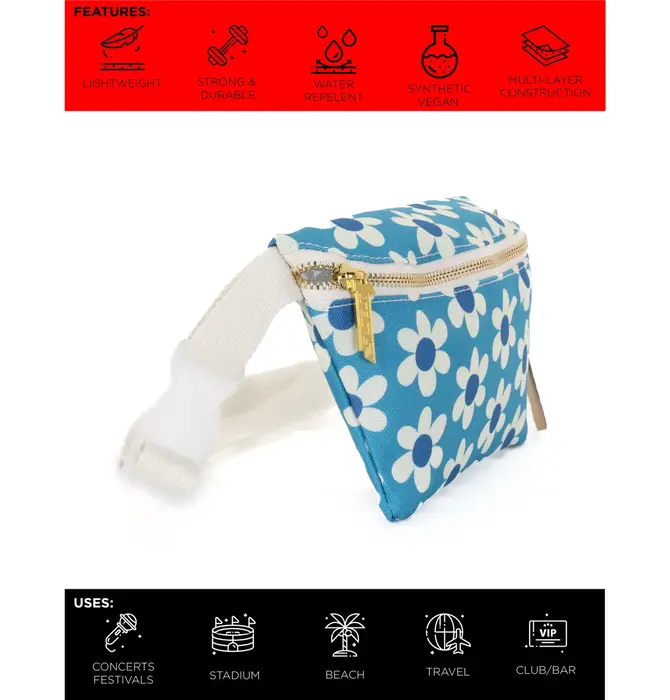 Bag | Fanny Pack Slim Recycled | Daisy Blue