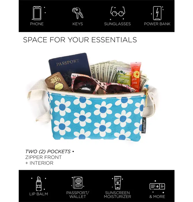 Bag | Fanny Pack Slim Recycled | Daisy Blue