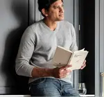 Book | Three Question Journal | Daily Wellbeing | Linen