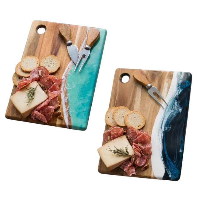 Cheeseboard | Acacia Wood + Resin | Small