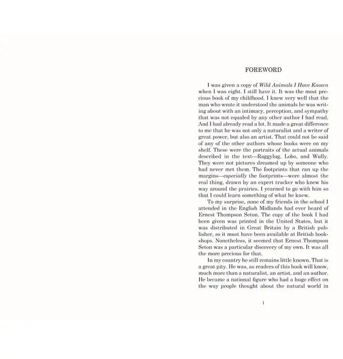 Book | Wild Animals I Have Known