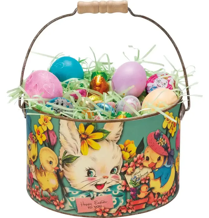 Decor | Bucket | Happy Easter