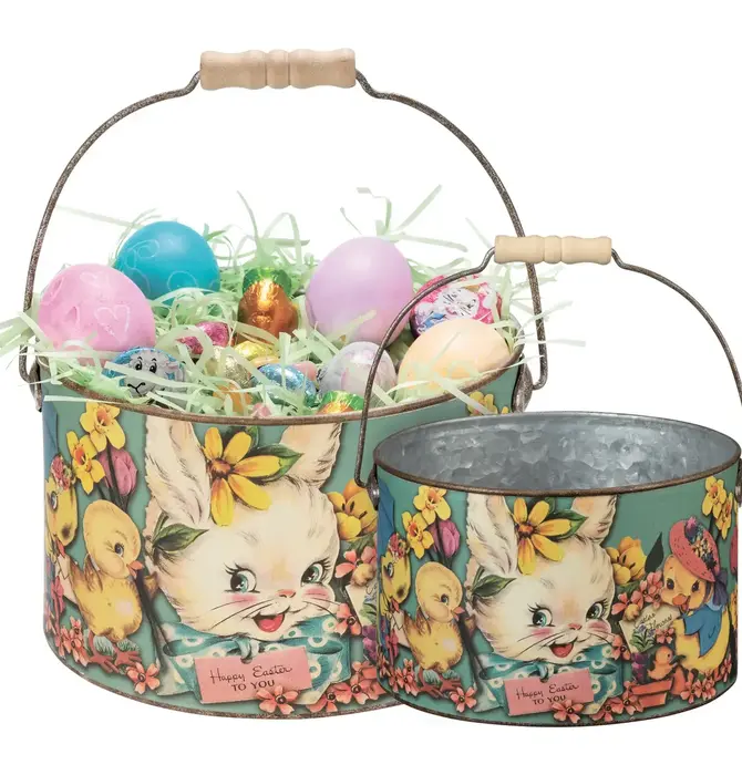 Decor | Bucket | Happy Easter