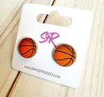 Earrings | Acrylic Stud | Basketball