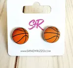 Earrings | Acrylic Stud | Basketball