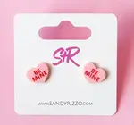 Earrings | Pink Heart Stud | Be Mine