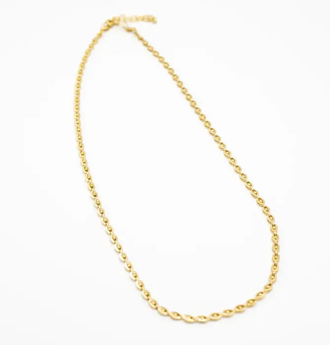 Necklace | Brass Eye Chain 16"