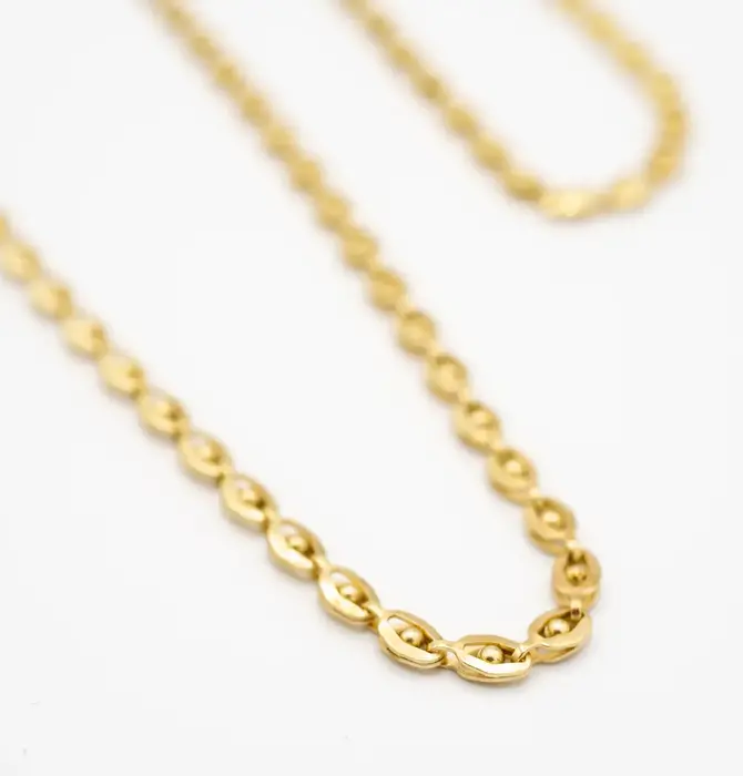 Necklace | Brass Eye Chain 16"