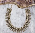 Necklace | Brass | Toucan Decorated Collar