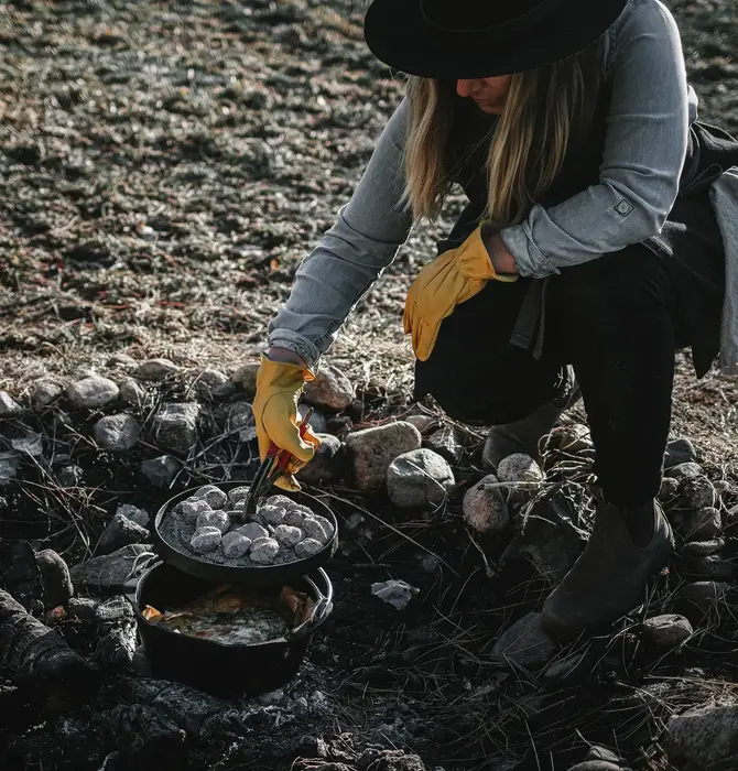 Gloves | Classic Leather Work | Yellow