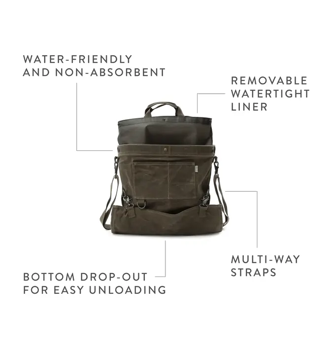 Bag | Harvesting & Gathering | Waxed Canvas | Slate Gray