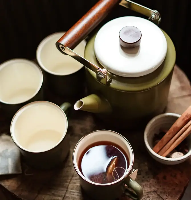 Camp Mugs | Enamel | Olive Drab + Speckled White
