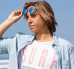 Sunglasses | Ash | Matte Onyx / Ice Blue Mirror Polarized
